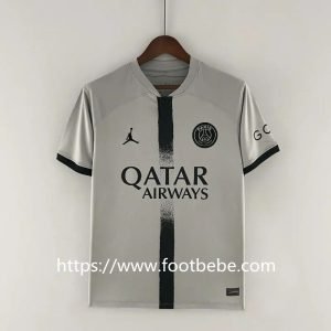 Maillot de foot PSG Jordan 2022 2023 exterieur Blanc