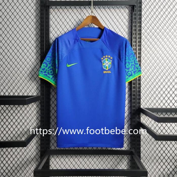 Maillot de foot Brésil Coupe du monde 2022 exterieur