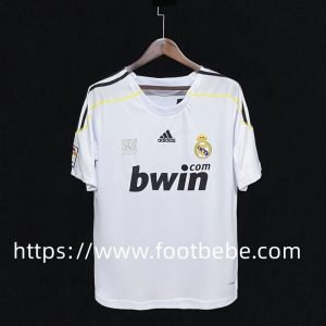 Maillot de foot vintage Real Madrid 2009 2010 domicile blanc