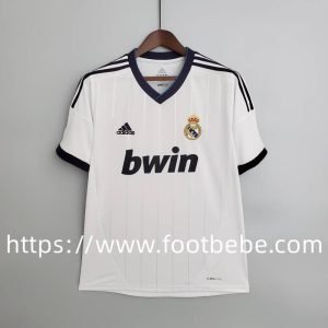 Maillot de foot vintage Real Madrid 2012 2013 domicile blanc