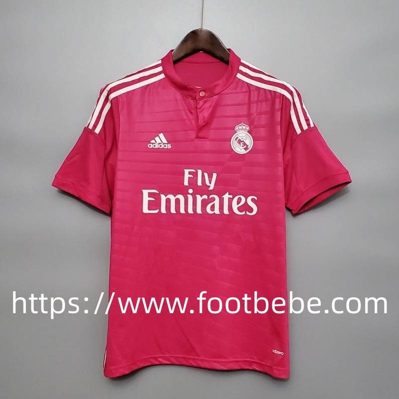 Maillot de foot vintage Real Madrid 2014 2015 exterieur rouge