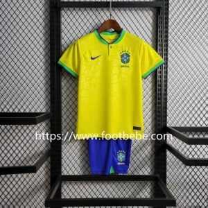 Maillot Brésil Enfant Coupe du monde 2022 domicile