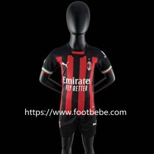 Maillot de foot AC Milan Enfant 2022 2023 domicile