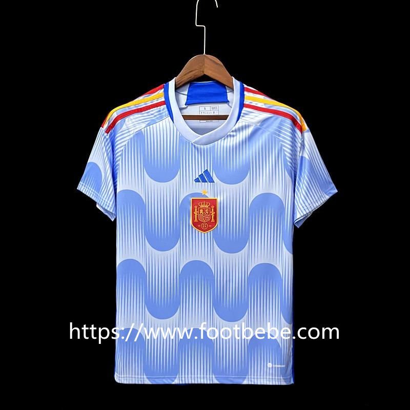 Maillot de foot Espagne Coupe du monde 2022 exterieur