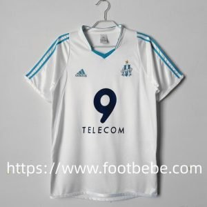 Maillot de foot vintage Marseille 2002 2003 domicile blanc