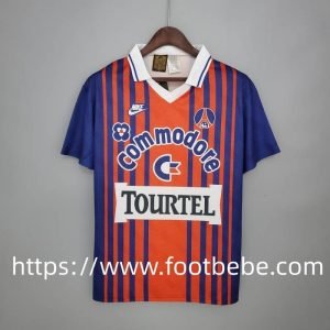 Maillot vintage PSG 1992 1993 domicile bleu rouge