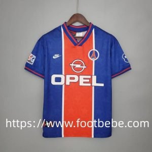 Maillot vintage PSG 1995 1996 domicile bleu rouge