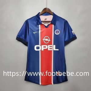 Maillot vintage PSG 1998 1999 domicile bleu rouge
