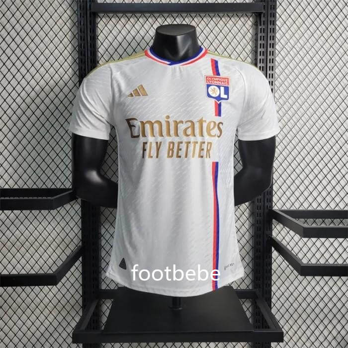 Maillot Match Lyon 2023 2024 domicile Blanc Footbebe