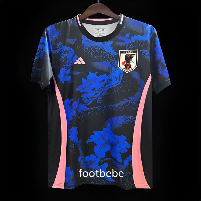 Maillot Japon 2024 dragon bleu
