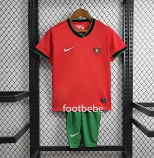 Maillot Portugal Enfant Euro 2024 domicile rouge_2