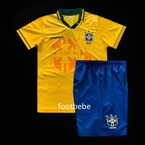 Maillot Bresil Enfant Vintage 1994 domicile