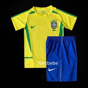 Maillot Bresil Enfant Vintage 2002 domicile
