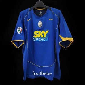 Maillot Juventus Vintage 2004 2005 exterieur bleu