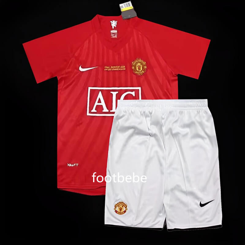 Maillot Manchester United Enfant Vintage 2007 2008 domicile