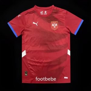 Maillot Serbie Euro 2024 domicile rouge