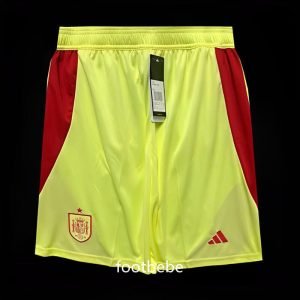 Short de foot Espagne Euro 2024 jaune