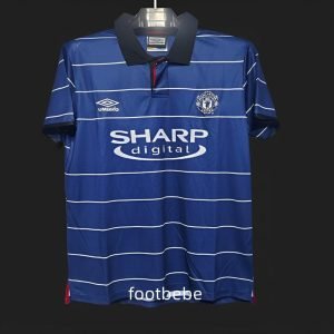 Maillot Manchester United Vintage 1999 2000 third bleu