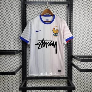 Maillot France Stussy 2024 exterieur Blanc