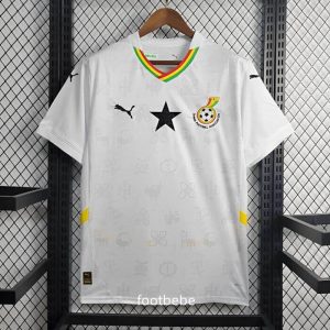 Maillot Ghana 2024 2025 domicile Blanc_3