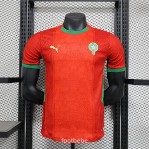 Maillot Match Maroc 2024 2025 domicile rouge_5
