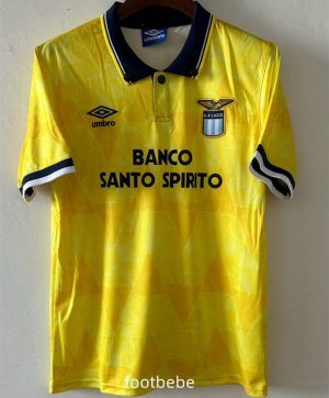 Maillot Vintage Lazio 1991 exterieur jaune