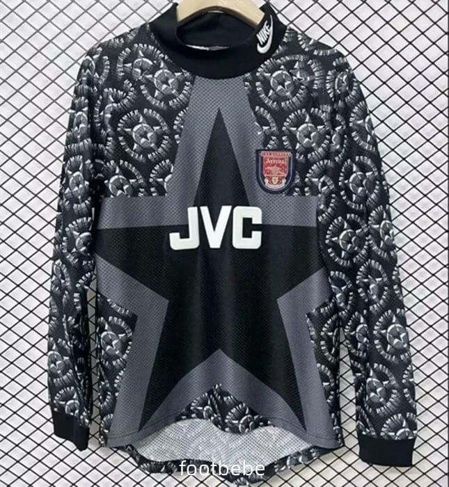 Maillot Arsenal Vintage 1994 1995 Gardien de but Manches longues