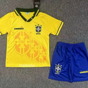 Maillot Brésil Vintage Enfant 1994 domicile