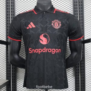 Maillot Match Manchester United 2025 2026 noir Polo