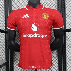 Maillot Match Manchester United 2025 2026 rouge Polo