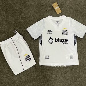 Maillot Santos Enfant 2025 Blanc Avec parrainage