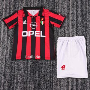 Maillot Vintage AC Milan Enfant 1996 1997 domicile