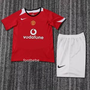 Maillot Vintage Manchester United Enfant 2004 2006 domicile