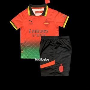 Maillot AC Milan OFFWHITE Enfant 2025 2026 rouge