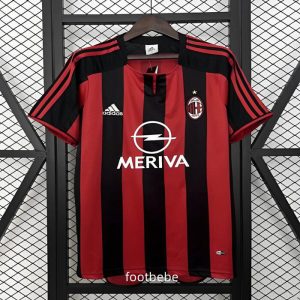 Maillot AC Milan Vintage 2003 2004 domicile