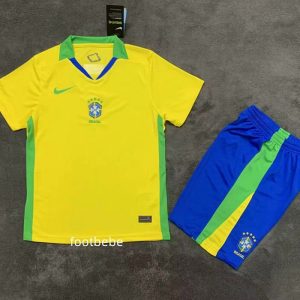 Maillot Brésil Enfant 2025 jaune