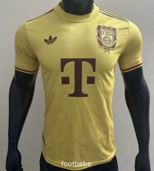 Maillot Match Bayern Munich 2025 125 ans jaune