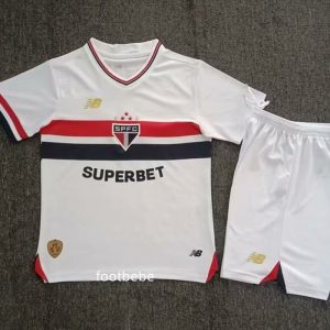 Maillot São Paulo Enfant 2025 2026 domicile Blanc