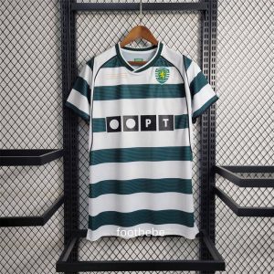 Maillot Sporting CP Vintage 2001 2003 domicile Édition commémorative