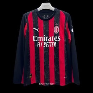 Maillot AC Milan 2025 2026 domicile Manches longues