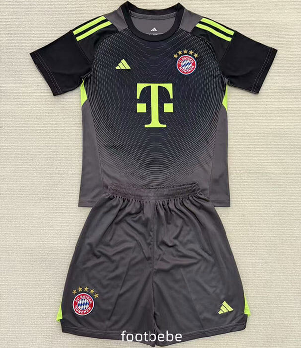 Maillot Bayern Munich Enfant 2025 2026 Gardien de but Noir
