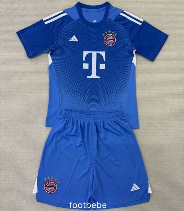 Maillot Bayern Munich Enfant 2025 2026 Gardien de but bleu