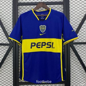 Maillot Boca Juniors Vintage 2002 2003 domicile