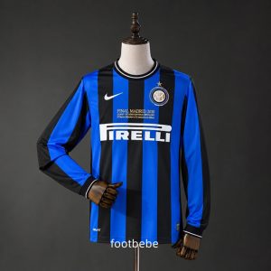 Maillot Inter Milan Vintage 2009 2010 domicile Manches longues-6