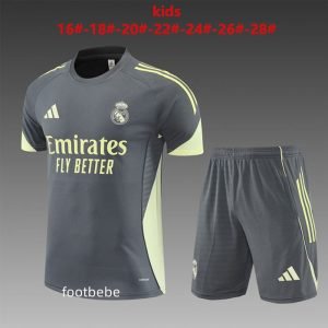 Ensemble Real Madrid Enfant 2025 2026 Gris foncé