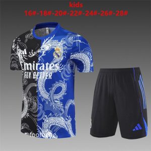 Ensemble Real Madrid Enfant 2025 2026 Noir et bleu