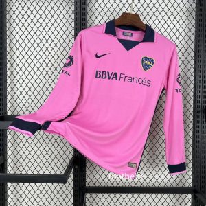 Maillot Boca Juniors Vintage 2013 2014 rose Manches longues