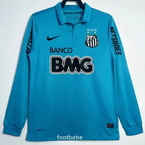 Maillot Santos vintage 2012 Third Bleu Manches longues