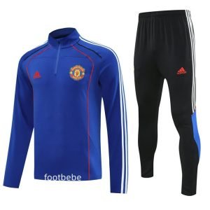 Survetement Manchester United 2025 2026 Bleu