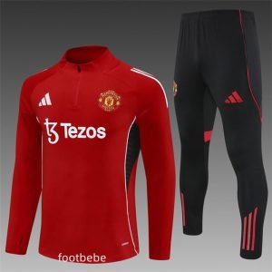 Survetement Manchester United 2025 2026 rouge